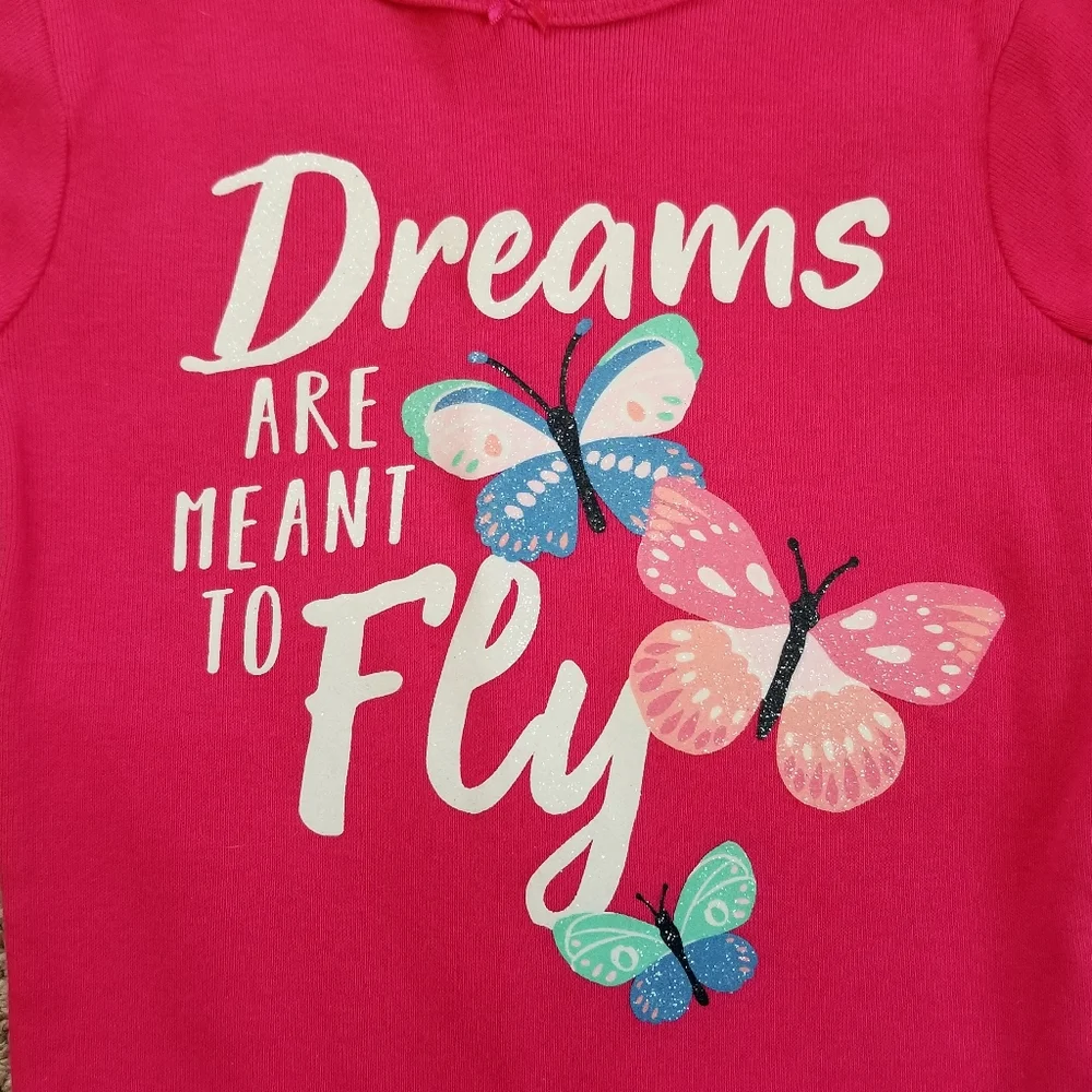 Carter's 4 Piece Pajamas Butterfly New